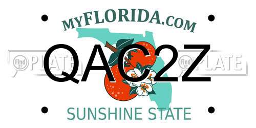 QAC2Z Florida License Plate
