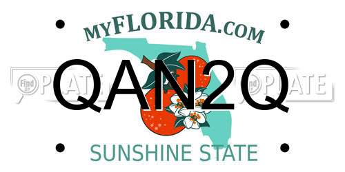 QAN2Q Florida License Plate