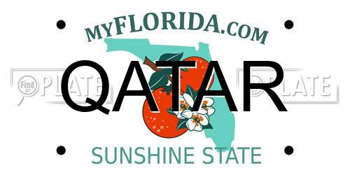 QATAR Florida License Plate