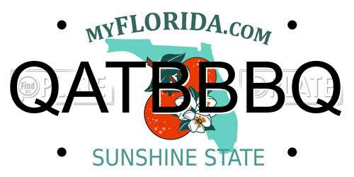 QATBBBQ Florida License Plate