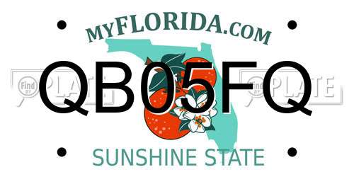 QB05FQ Florida License Plate