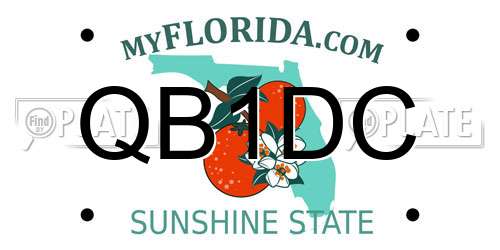 QB1DC Florida License Plate