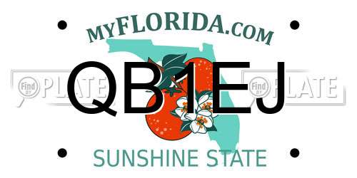 QB1EJ Florida License Plate