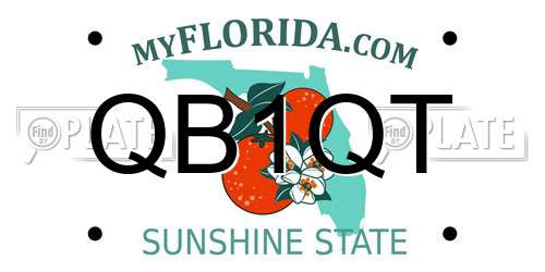 QB1QT Florida License Plate