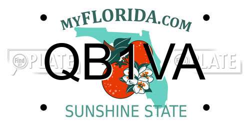 QB1VA Florida License Plate