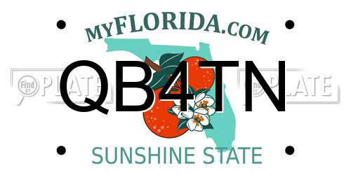 QB4TN Florida License Plate