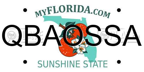 QBAOSSA Florida License Plate