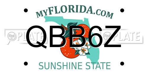 QBB6Z Florida License Plate