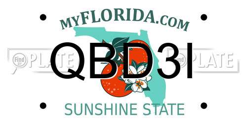 QBD3I Florida License Plate