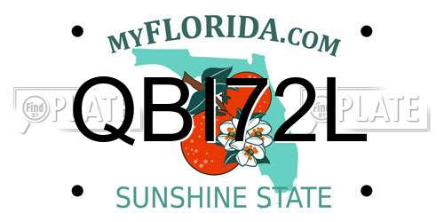 QBI72L Florida License Plate