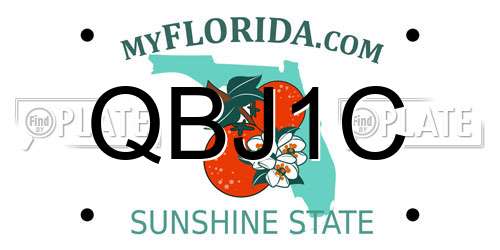 QBJ1C Florida License Plate