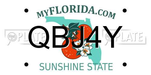 QBJ4Y Florida License Plate