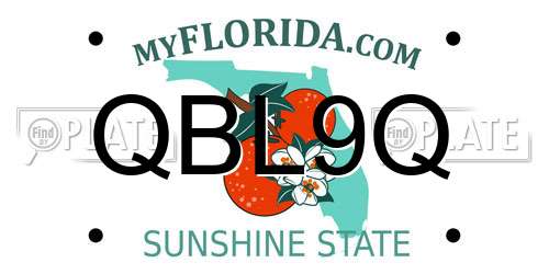 QBL9Q Florida License Plate