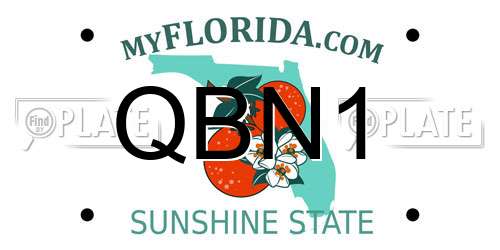 QBN1 Florida License Plate