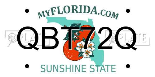 QBT72Q Florida License Plate