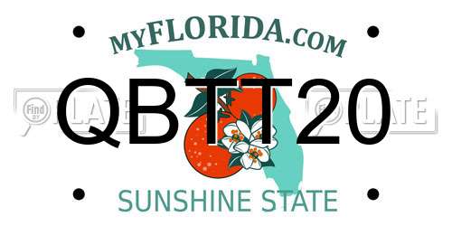QBTT20 Florida License Plate