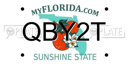 QBY2T Florida License Plate