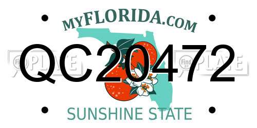 QC20472 Florida License Plate