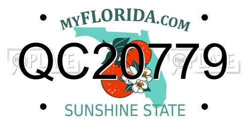 QC20779 Florida License Plate
