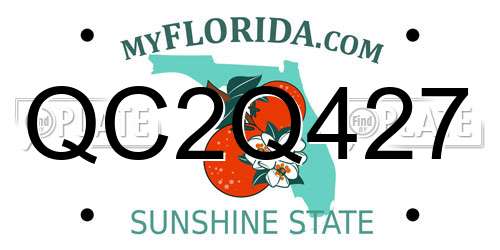 QC2Q427 Florida License Plate