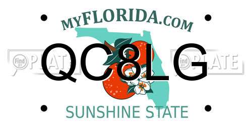 QC8LG Florida License Plate