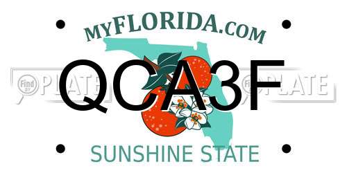 QCA3F Florida License Plate
