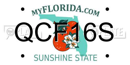 QCF16S Florida License Plate