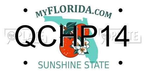 QCHP14 Florida License Plate