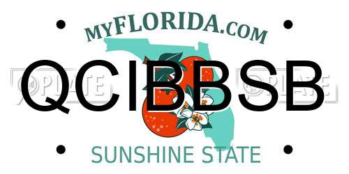 QCIBBSB Florida License Plate