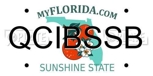 QCIBSSB Florida License Plate