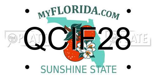 QCIF28 Florida License Plate