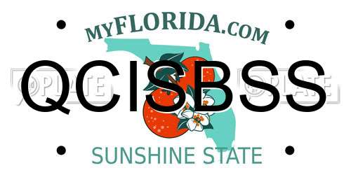 QCISBSS Florida License Plate