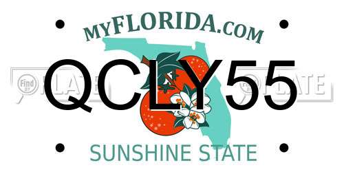 QCLY55 Florida License Plate