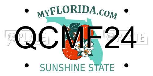 QCMF24 Florida License Plate