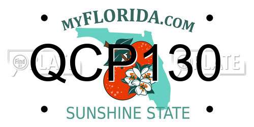 QCP130 Florida License Plate