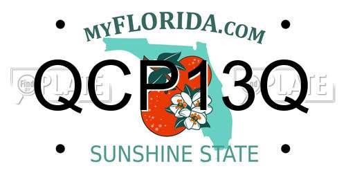 QCP13Q Florida License Plate