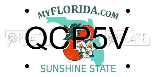 QCP5V Florida License Plate