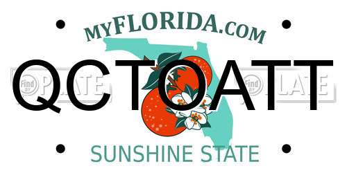 QCTOATT Florida License Plate
