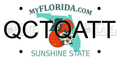 QCTQATT Florida License Plate