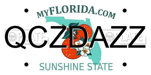 QCZDAZZ Florida License Plate