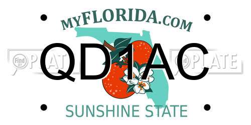 QD1AC Florida License Plate