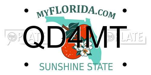 QD4MT Florida License Plate