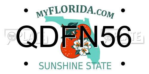 QDFN56 Florida License Plate