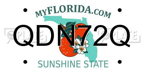 QDN72Q Florida License Plate