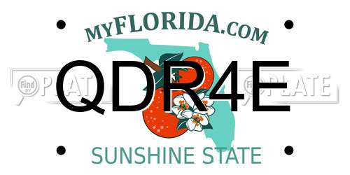QDR4E Florida License Plate