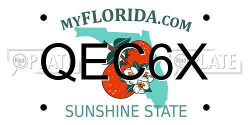 QEC6X Florida License Plate