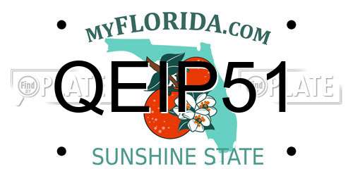 QEIP51 Florida License Plate