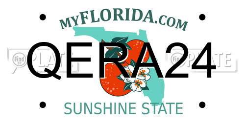 QERA24 Florida License Plate