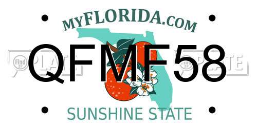 QFMF58 Florida License Plate