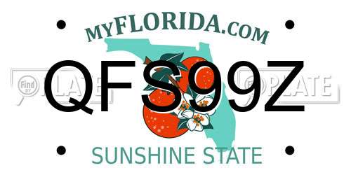 QFS99Z Florida License Plate